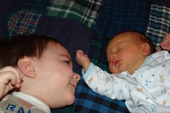 Two brothers (no, they're not fighting...yet!) Two brothers (no, they're not fighting...yet!)