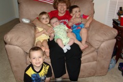 Grammy with an armload Grammy with an armload