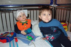 Alexander and Nicholas at WakeMed...