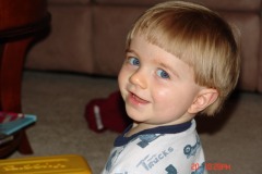 Alexander gives a big smile...