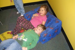 Alexander and Emma just chilling...