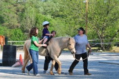 Sitting nice and tall in the saddle...