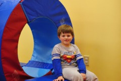 Alex hanging out at the doughnut...