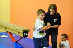 Alex on the beam...