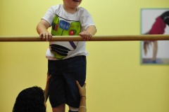 Alex on the uneven bars...
