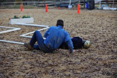 Yep...the wrestling dismount!