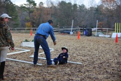 Yep...the wrestling dismount!