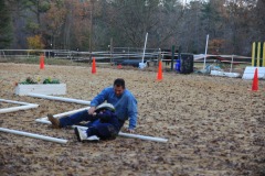 Yep...the wrestling dismount!