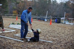 Yep...the wrestling dismount!