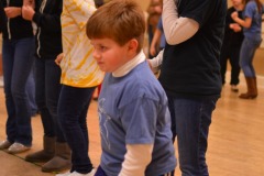 Doing the line dance...