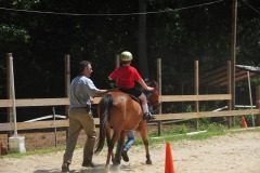 Alex showing his balance during the trot...