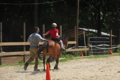 Alex showing his balance during the trot...