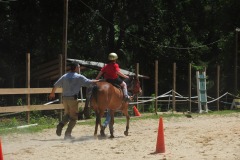 Alex showing his balance during the trot...