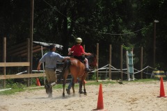Alex showing his balance during the trot...