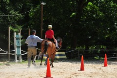 Alex showing his balance during the trot...