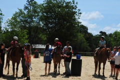 Getting the ribbons!