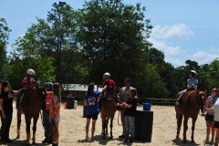 Getting the ribbons!