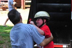 He enjoys all forms of horseplay...
