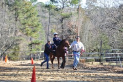 Alex's favorite part of the ride...at the trot!