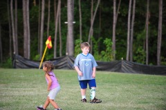 Alex prowling the field...