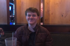 Happy boy gets his burger fix!
