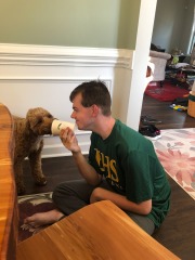 She's an equal-opportunity Puppucino consumer... :)