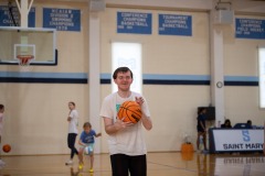 Dribbling the ball with Miss Emma!