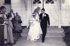 Elmer and Leone’s wedding at Thompsonville Methodist Church Aug 16 1953