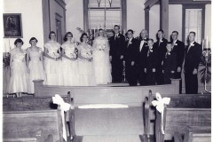 Betty and Roger’s wedding July 30 19?? at Raleigh Methodist Church