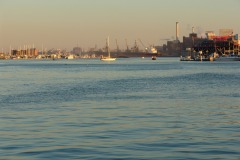 Looking to sea from the Inner Harbor...