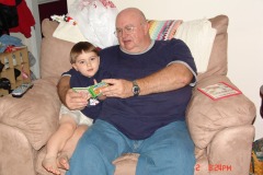 Story time for Gramps and Nicholas!