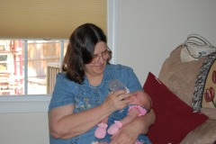 Gram giving Kathryn the good stuff!
