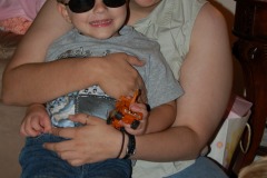 Meghann giving "Joe Cool" Nicholas a hug...