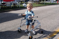 Alexander walks a ton in his new walker!