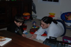Nicholas and Gram playing in <B><I>Radiator Springs</I></B>...