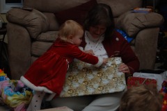 Unwrapping is not a problem for this girl...