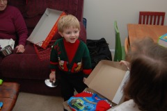 Alexander working the <B><I>Cars</I></B> pajamas...