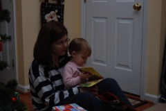 Keelia and Suzette enjoying a story...