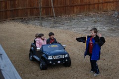 Patrick Samuel playing the part of the traffic cop...