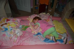 The inevitable result...one girl out for the count!