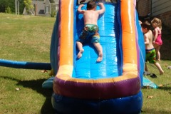 Still not a fan of sitting up when sliding!