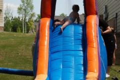 That's our <B>Princess Bruiser</B> getting ready to slide...