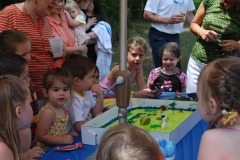 He's thinking about his wish...