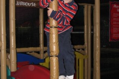 He does like to climb...