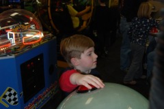 Chief Engineer Alexander monitors the warp core!