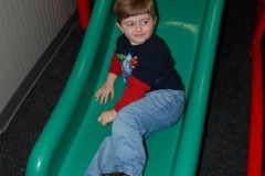 Alex does like to slide...