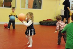Katie with a ball...
