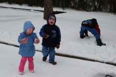 Alex really likes the snow!