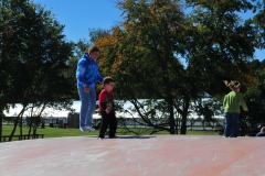 Alex and Mommy jumping together...