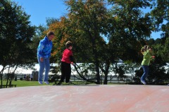 Alex and Mommy jumping together...
